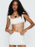 Nyelle Micro Crop Top White