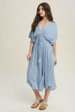 Truly Perfect Light Blue Midi Dress