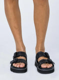 Ma Belle Sandals Contrast Stitch black