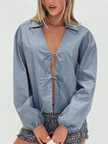 Rinon Long Sleeve Top Steel