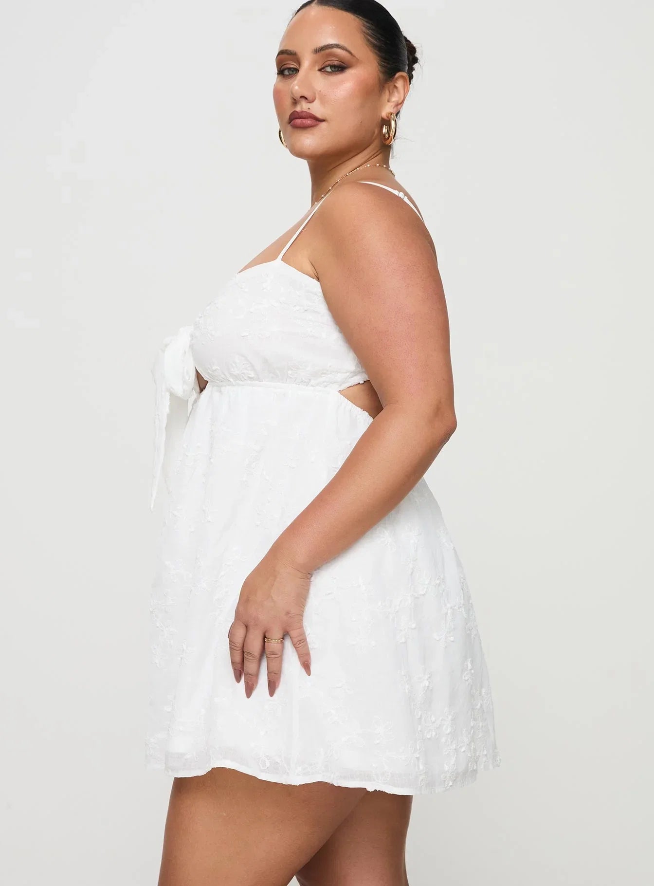 Granno Mini Dress White Curve