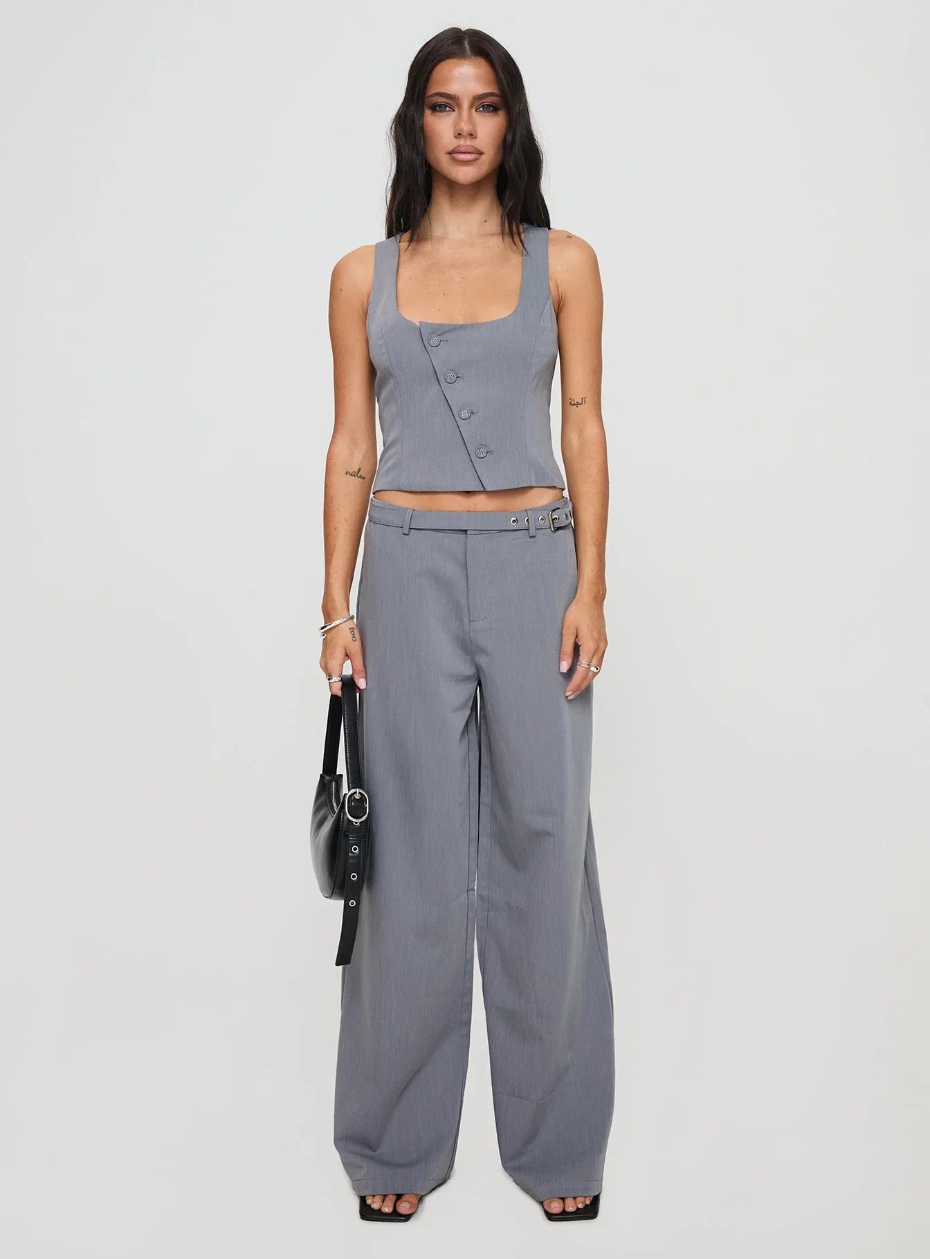Miku Pants Charcoal