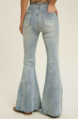 Reaching For The Stars Medium Wash High Rise Flare Jeans