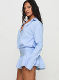 Girls Girls Girls Long Sleeve Mini Dress Blue