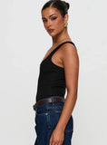 Baseline Rib Bodysuit Black