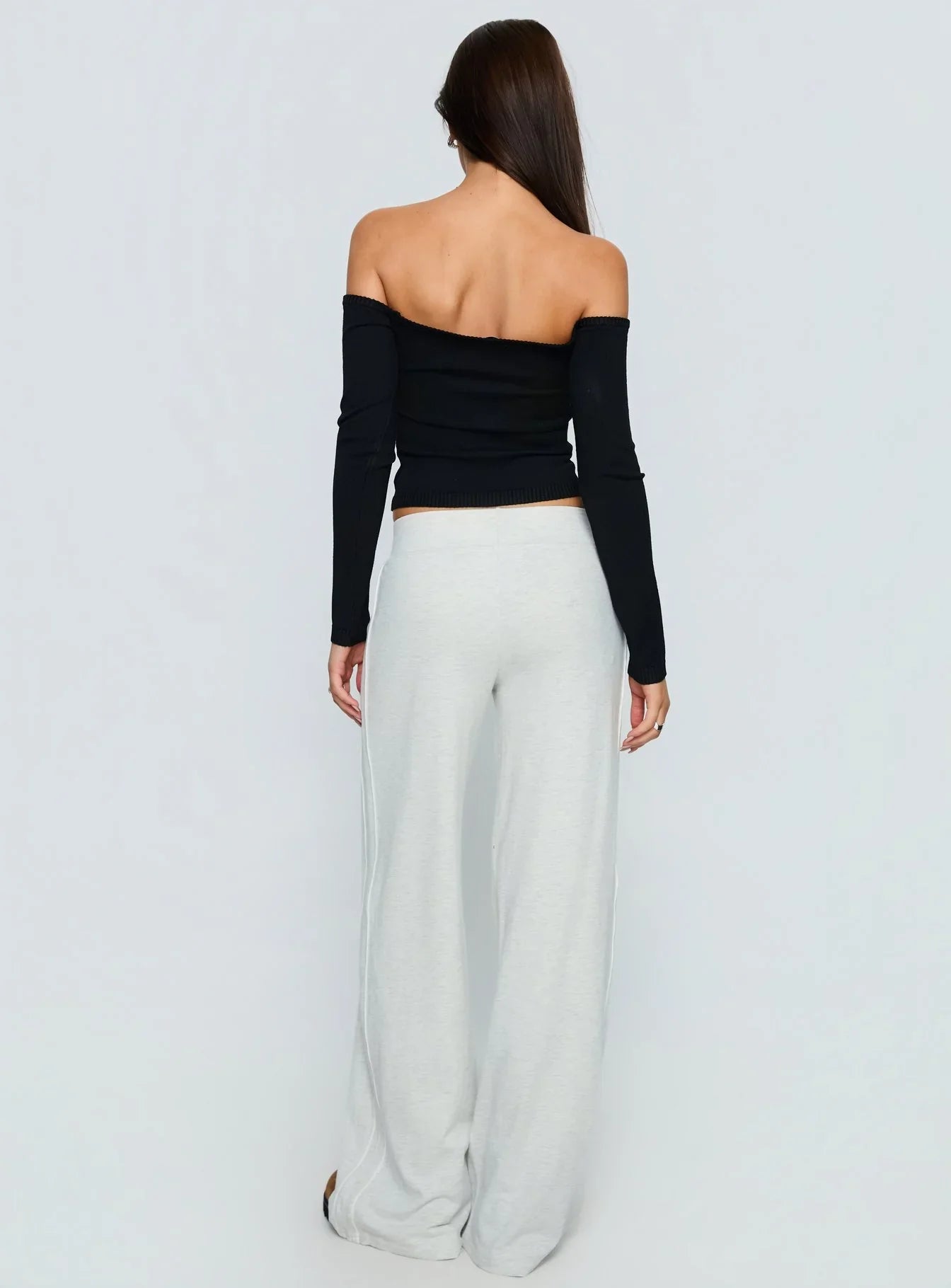 Ascenda Straight Leg Track Pant Grey Marle