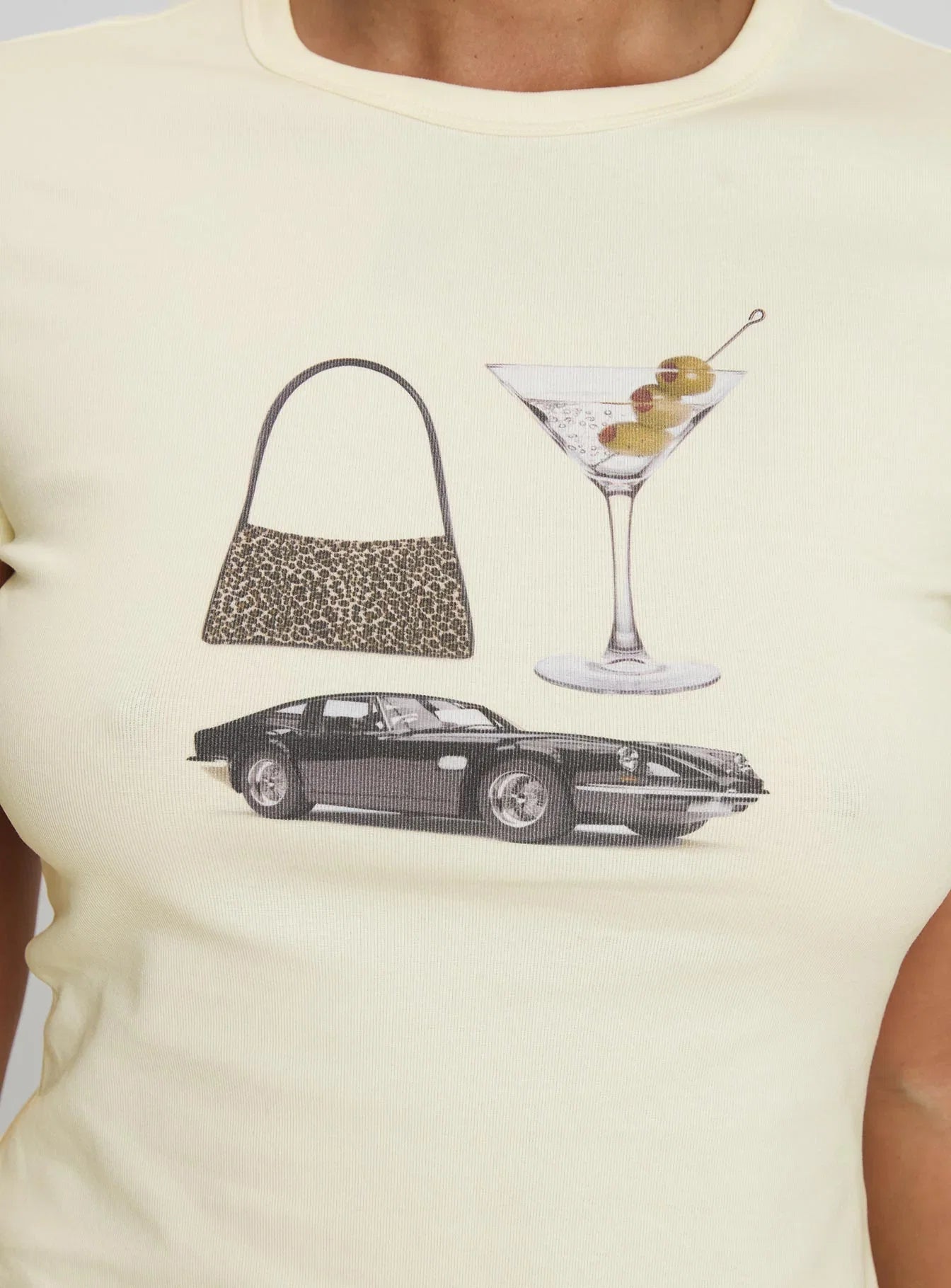 Marseille Manners Graphic Top Cream