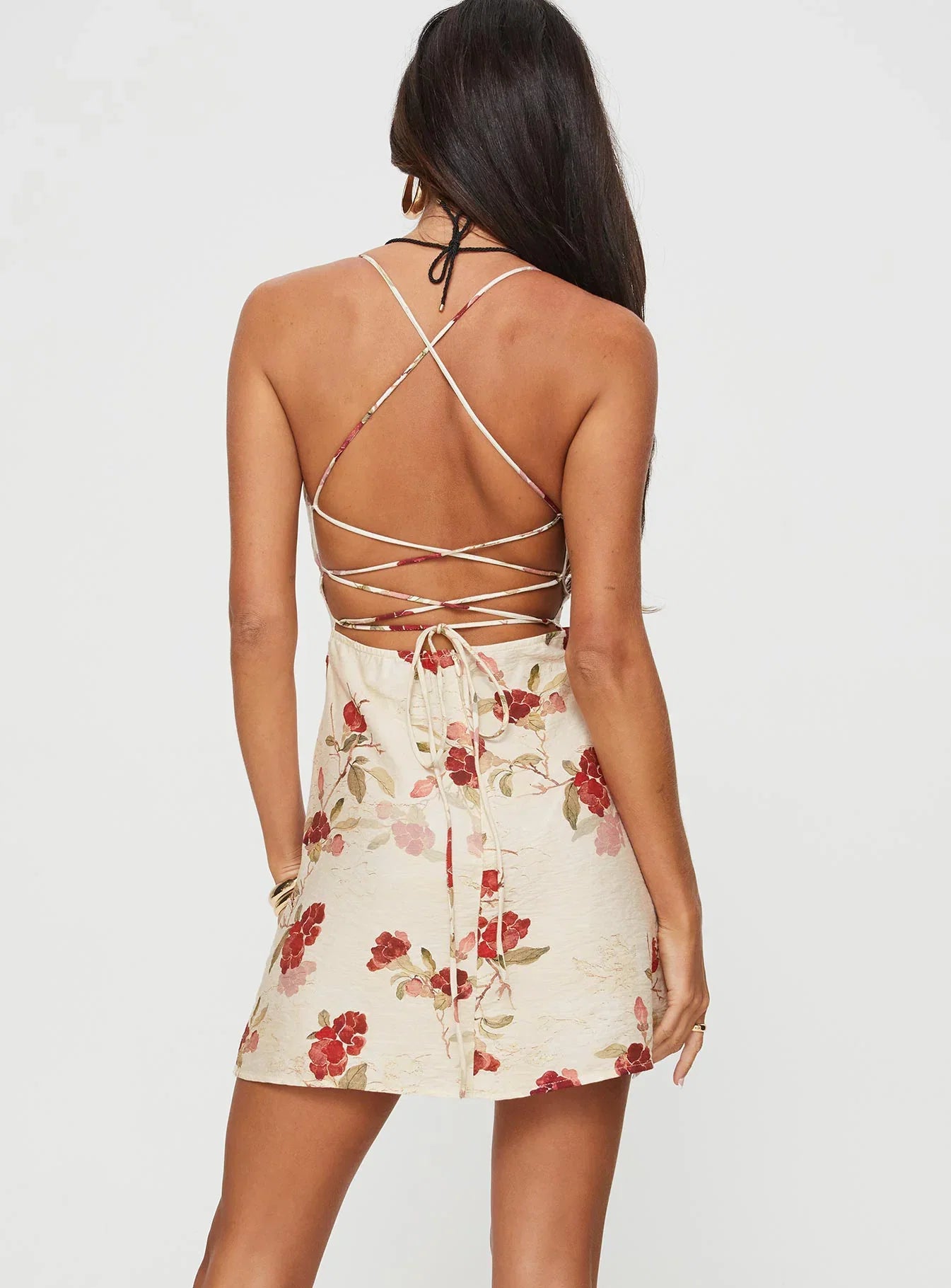 Carleton Mini Dress Cream Floral