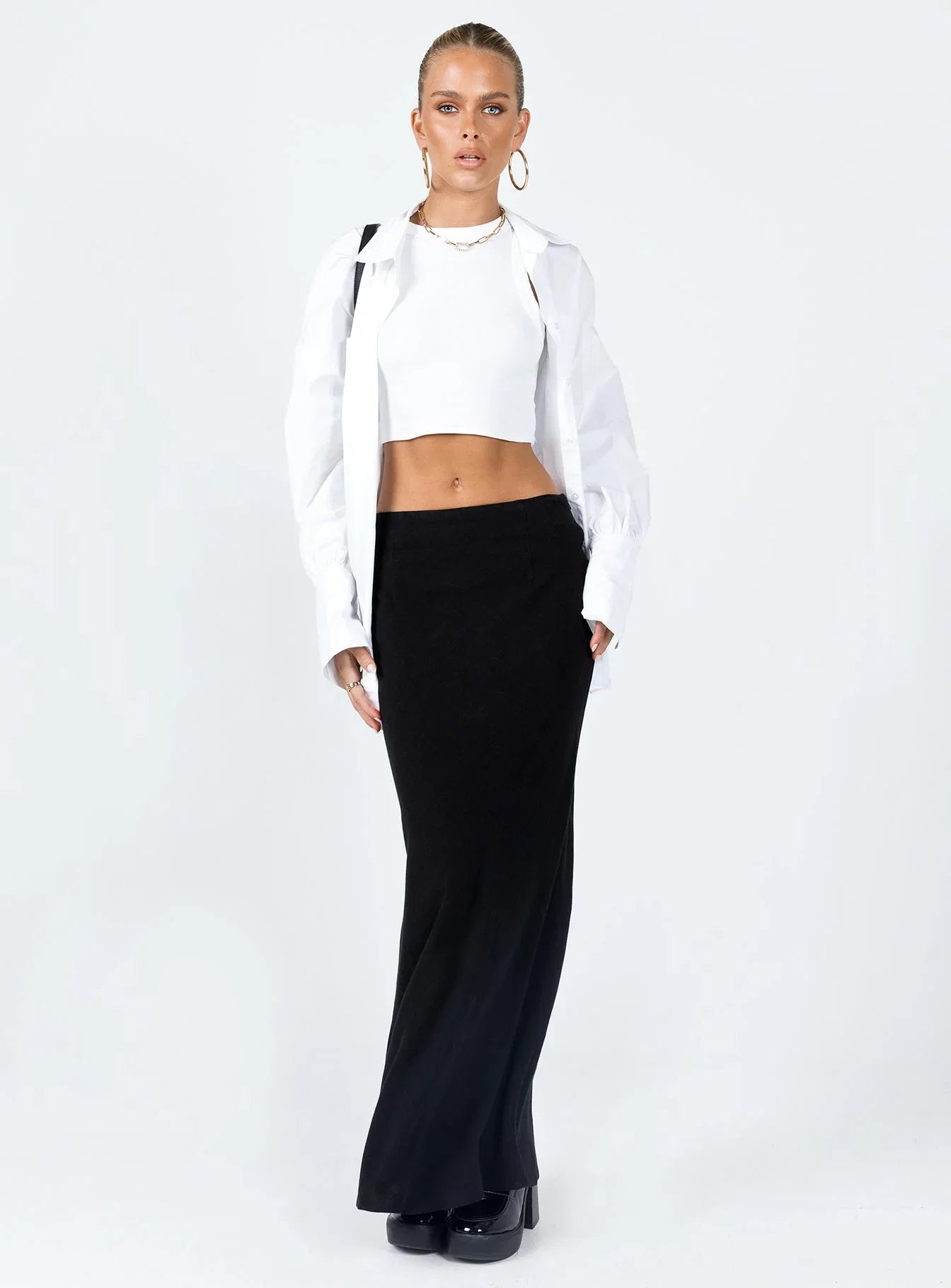 Jodie Maxi Skirt Black
