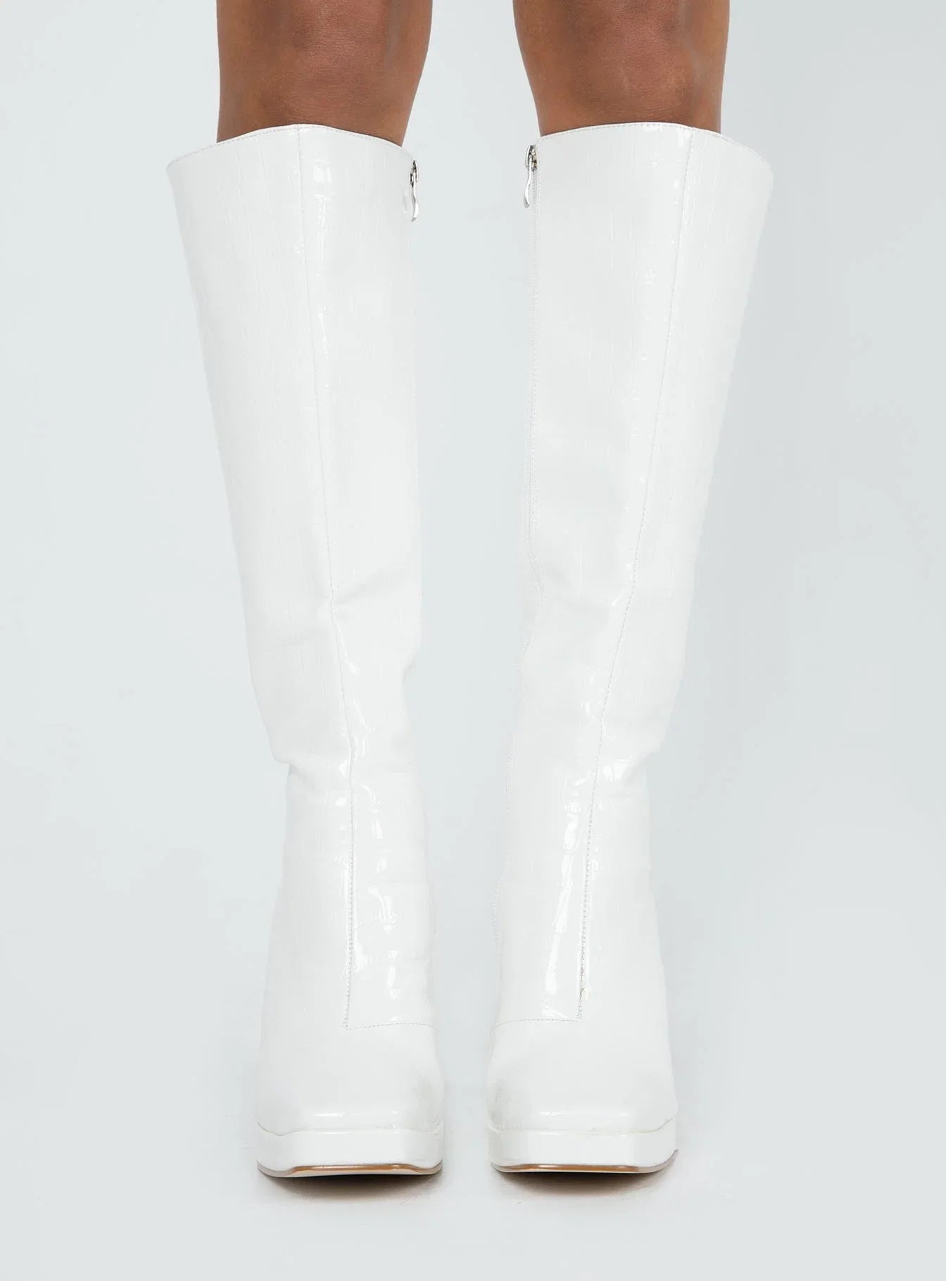 Montgomery Boot White Croc