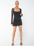 Dyer Mini Dress Black / Polka Dot