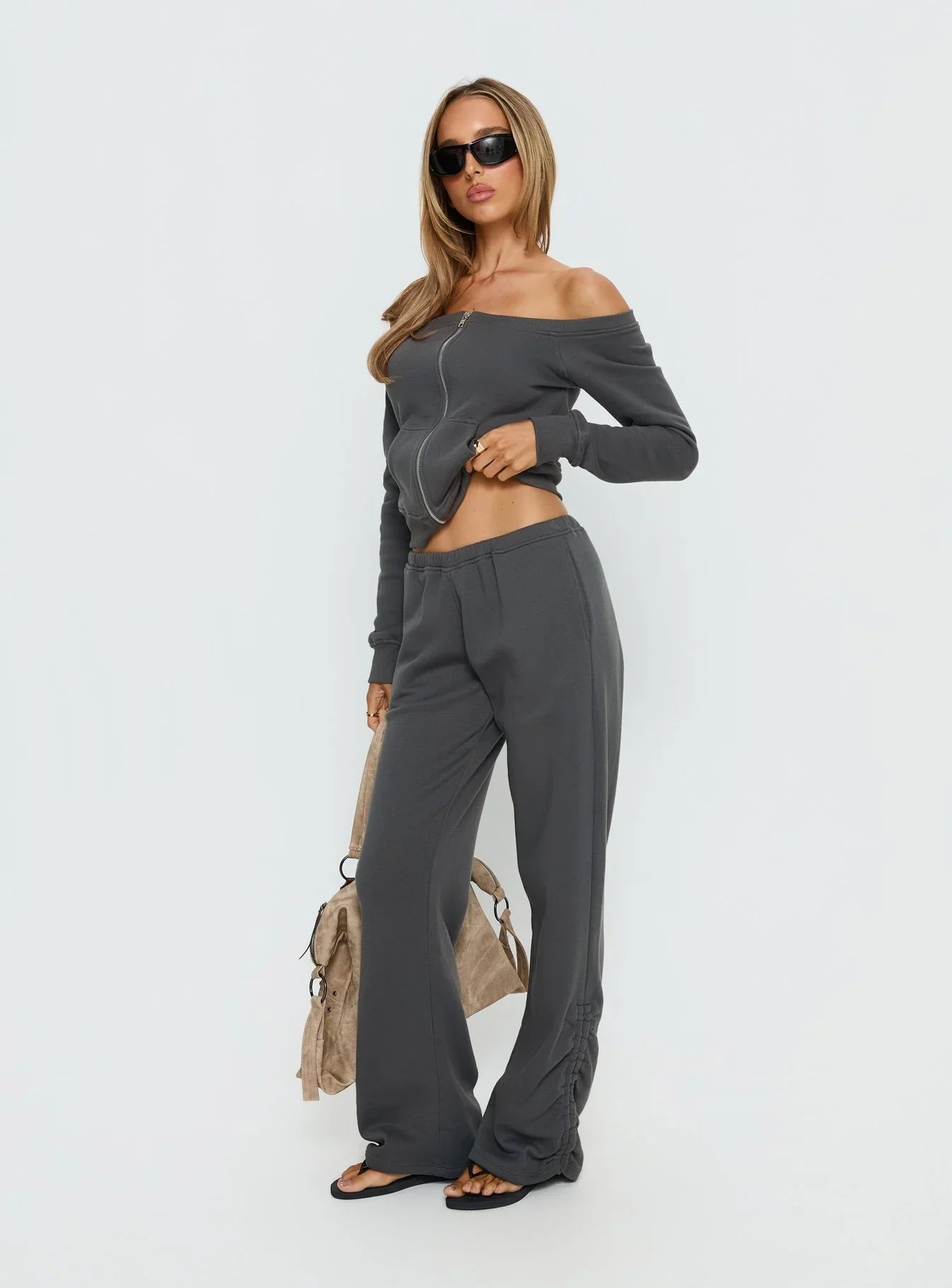 Rylan Low Rise Joggers Grey