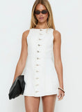 Yumiko Denim Romper White