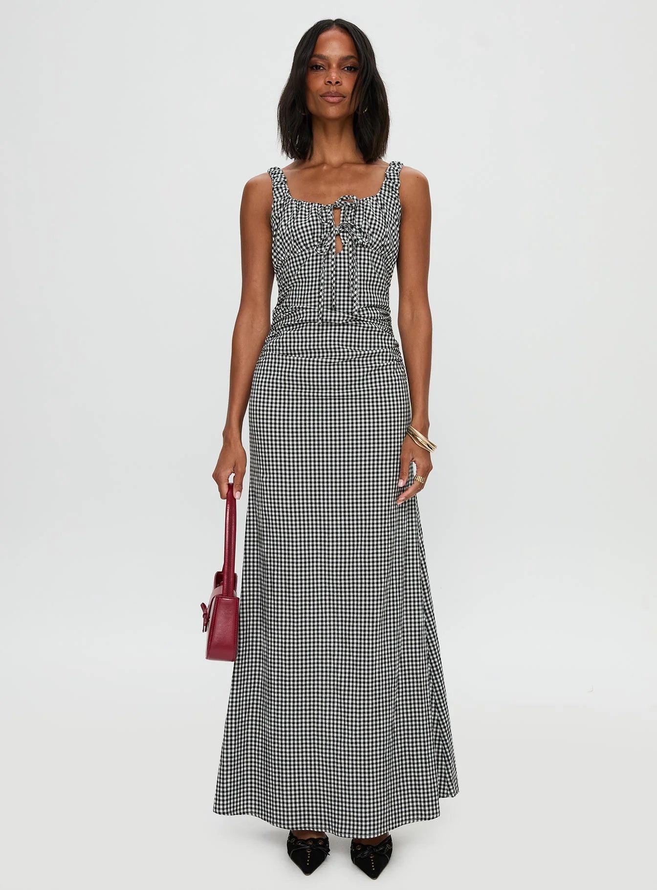 Roundtrip Maxi Dress Black White