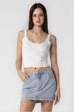 Nevada Medium Wash Denim Mini Skirt