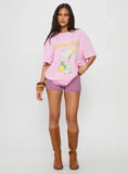 Lemon Drop Oversized Top Pink
