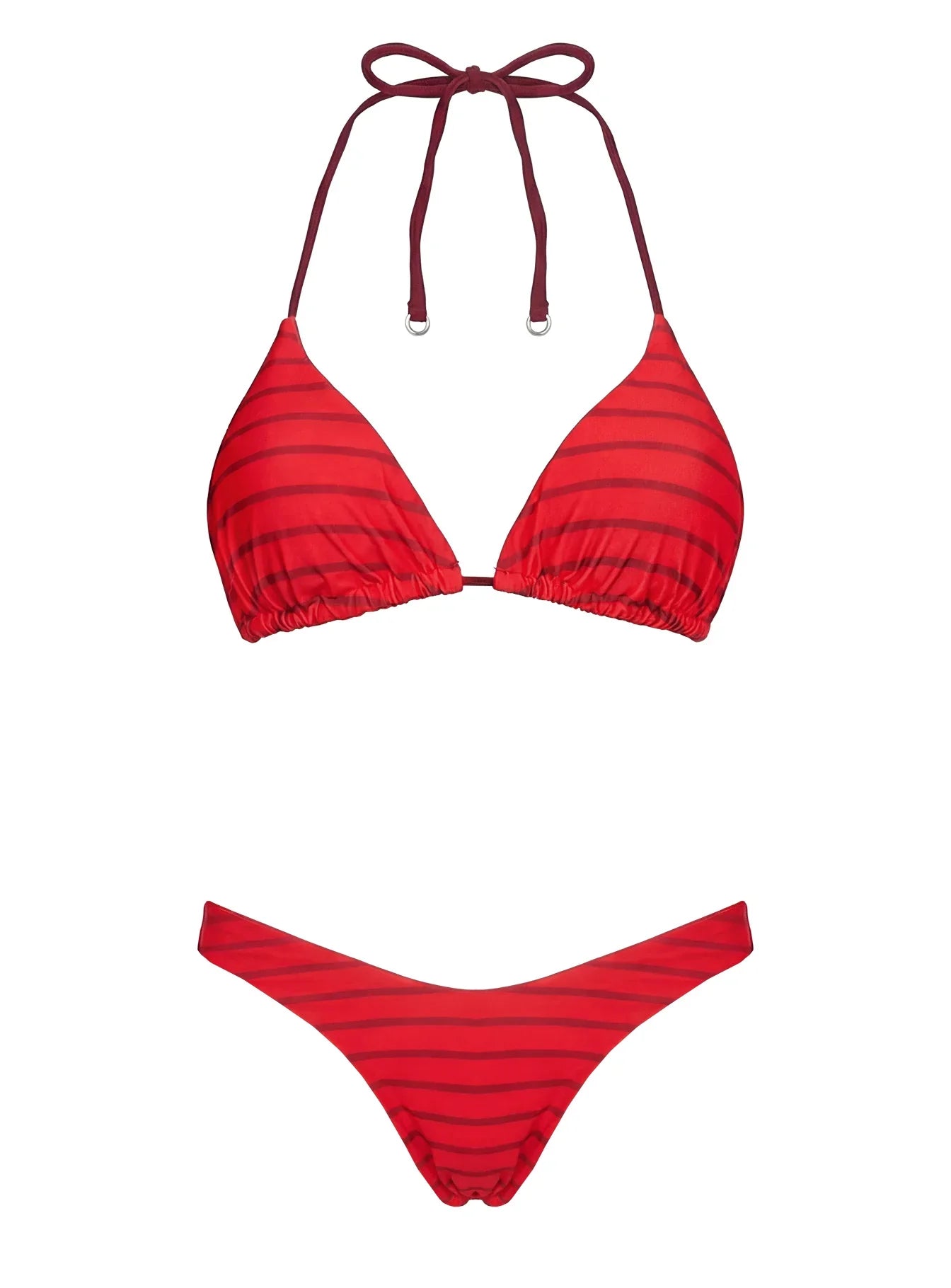Jenner Reversible Bikini Bottom Red Polka