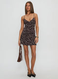 Fellie Mini Skirt Brown