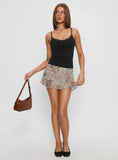 Sonsie Mini Skirt Leopard