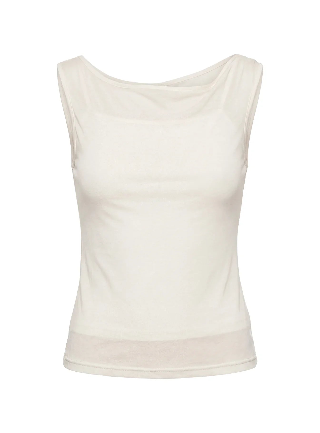 Skaia Layered Sheer Top Cream