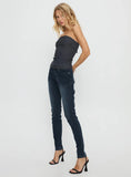 Illyssa Mid Rise Skinny Jeans Washed Charcoal