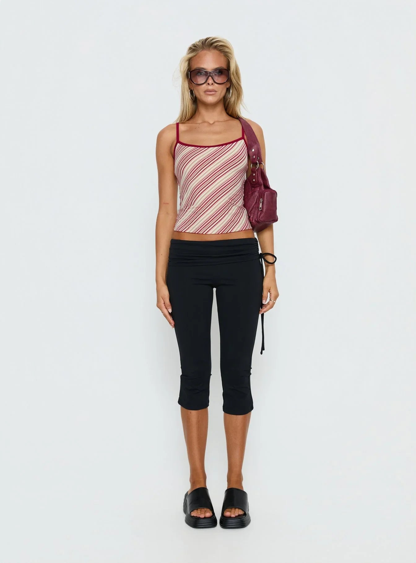Cosmology Knit Contrast Detail Top Multi Stripe