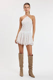 Naya Pink Floral Halter Mini Dress