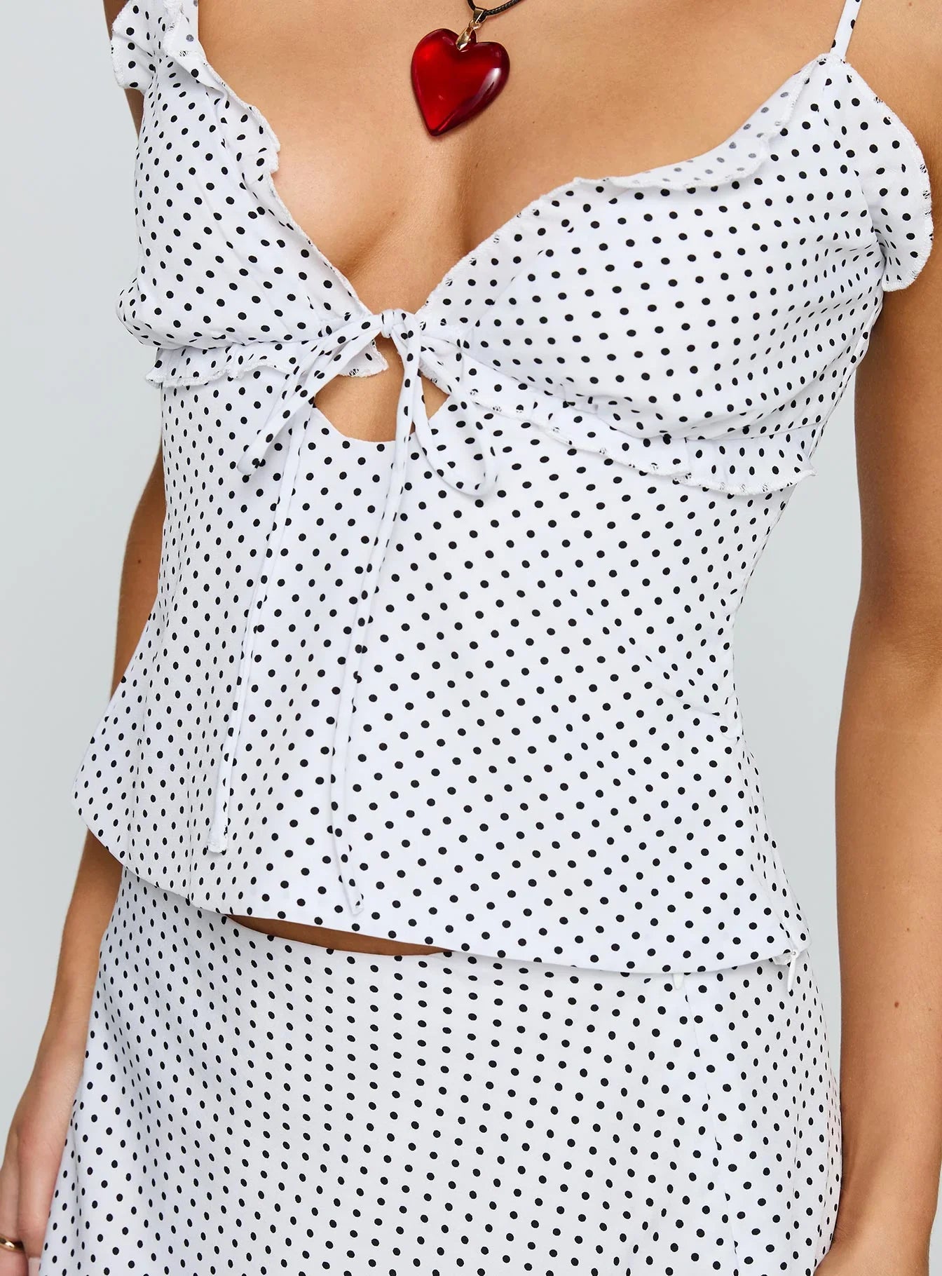 The Other Side Set White Polka