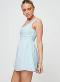Lorinda Mini Dress Blue