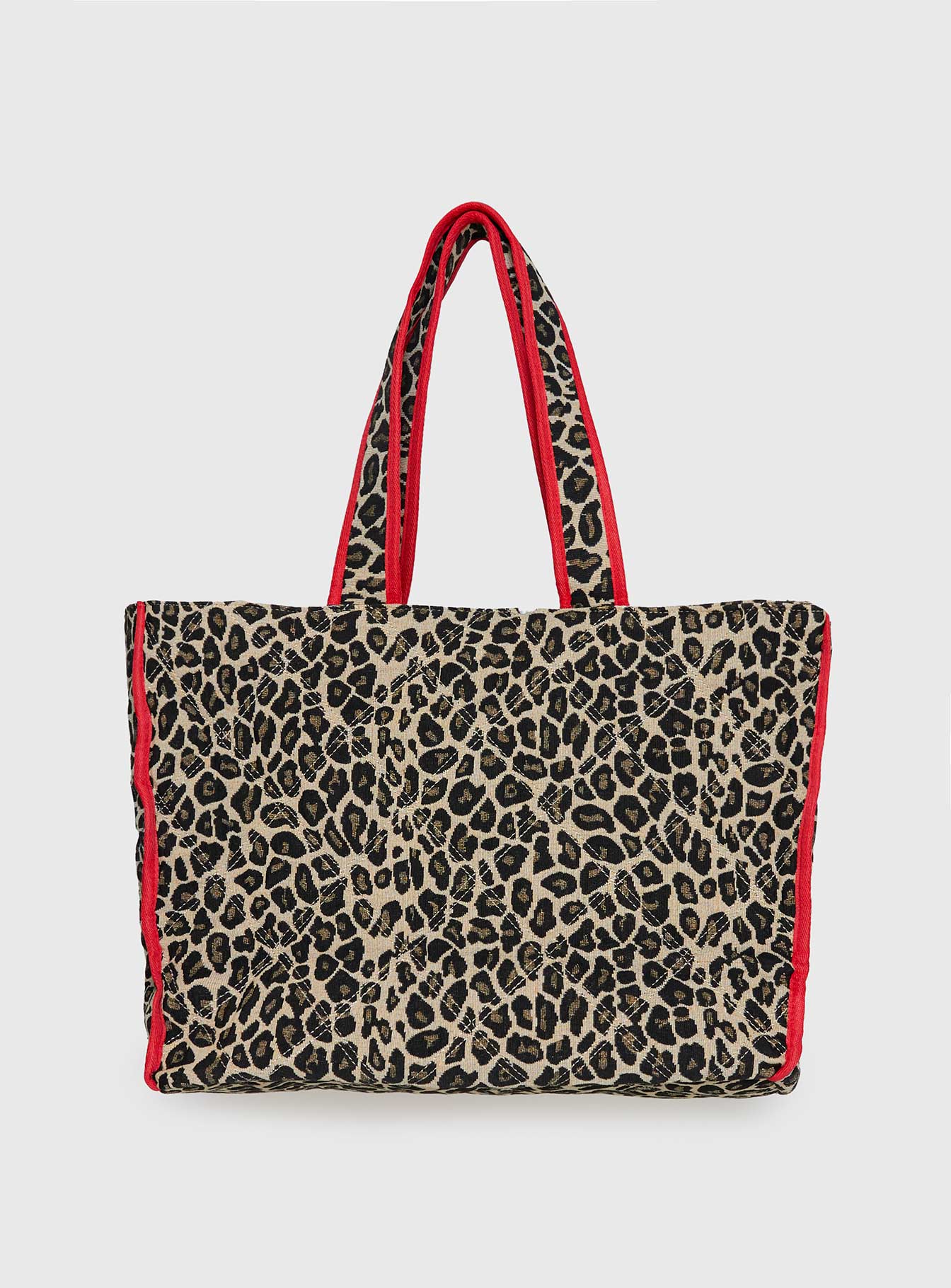 Jovie Tote Bag Leopard Red