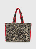 Jovie Tote Bag Leopard Red