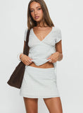 Prominent Mini Skirt Green Check