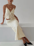 Jacintha Maxi Skirt Cream