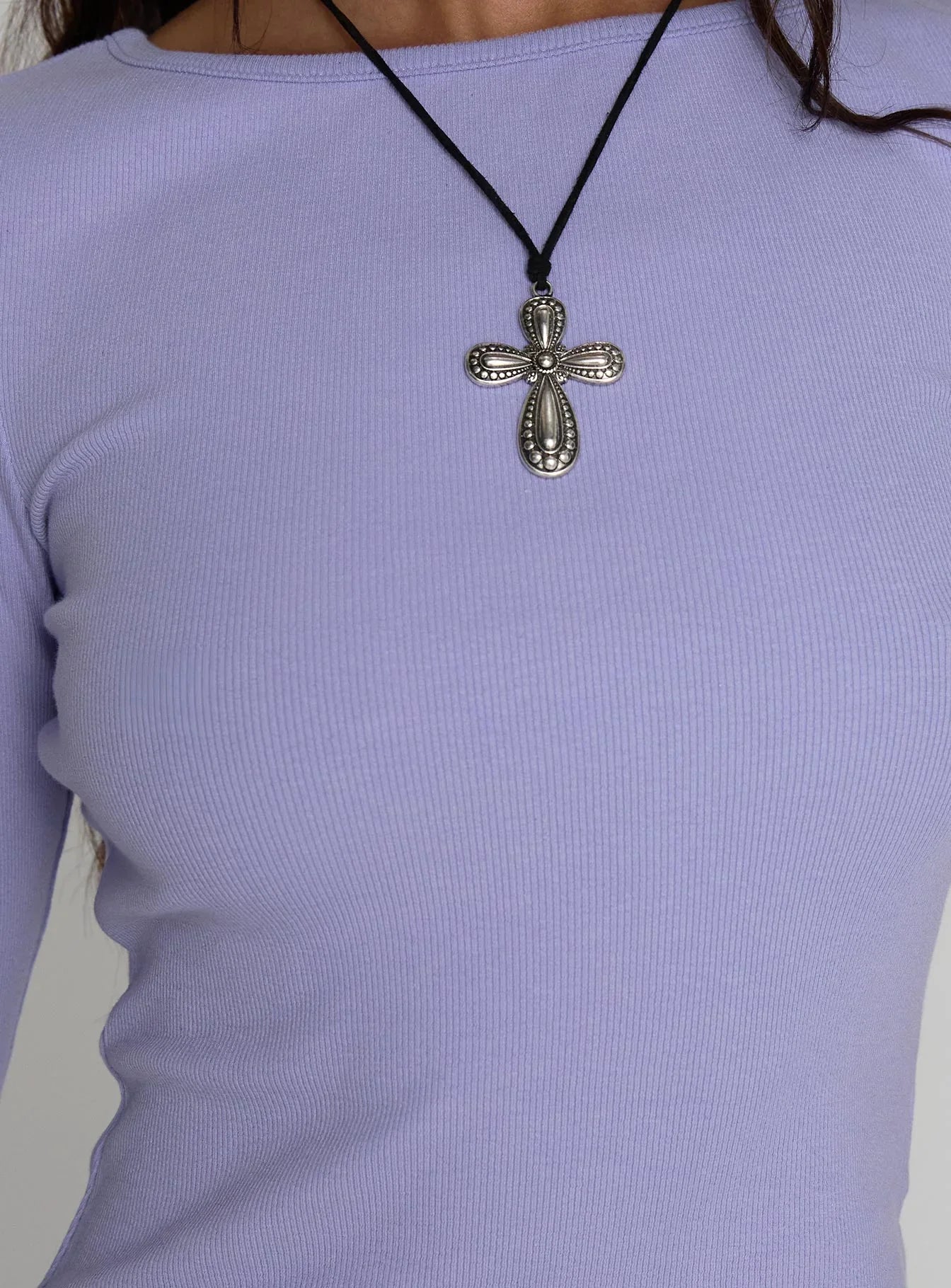 Elaia 3/4 Sleeve Top Purple