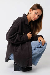 Nothing New Charcoal Shacket