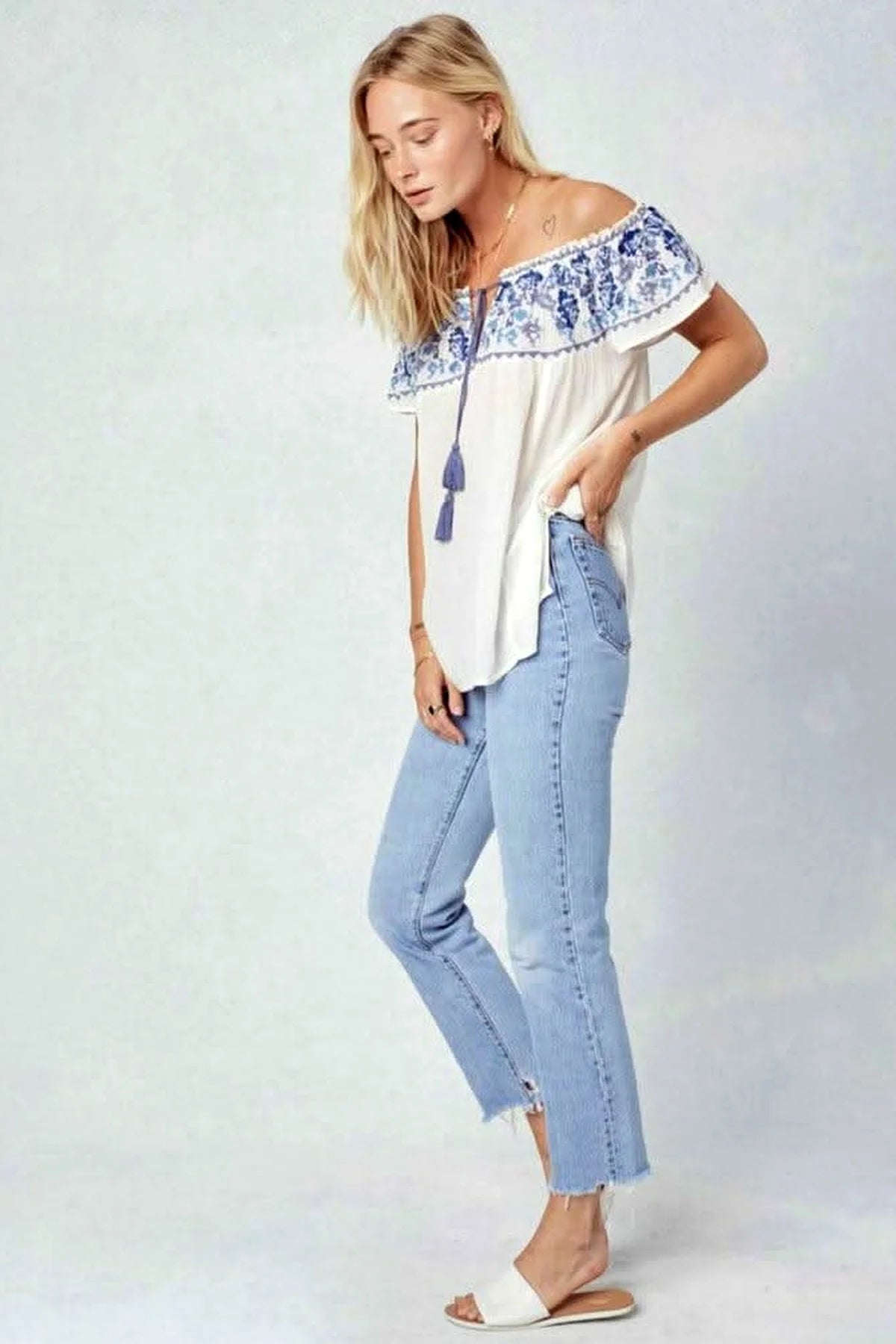Mary Jane Off the Shoulder Top