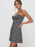 Draven Mini Dress Black Multi