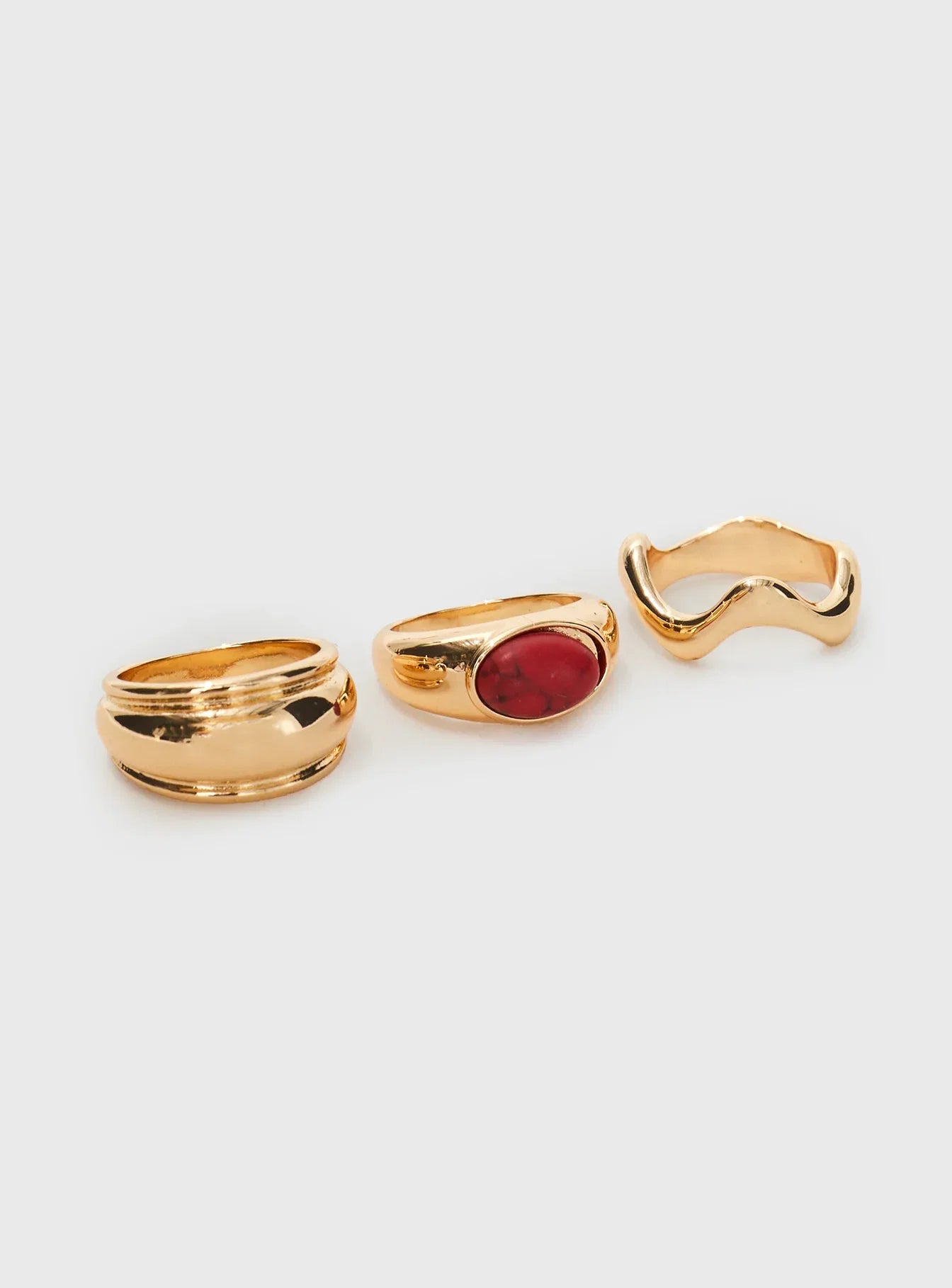 Esteban Ring Pack Gold Red