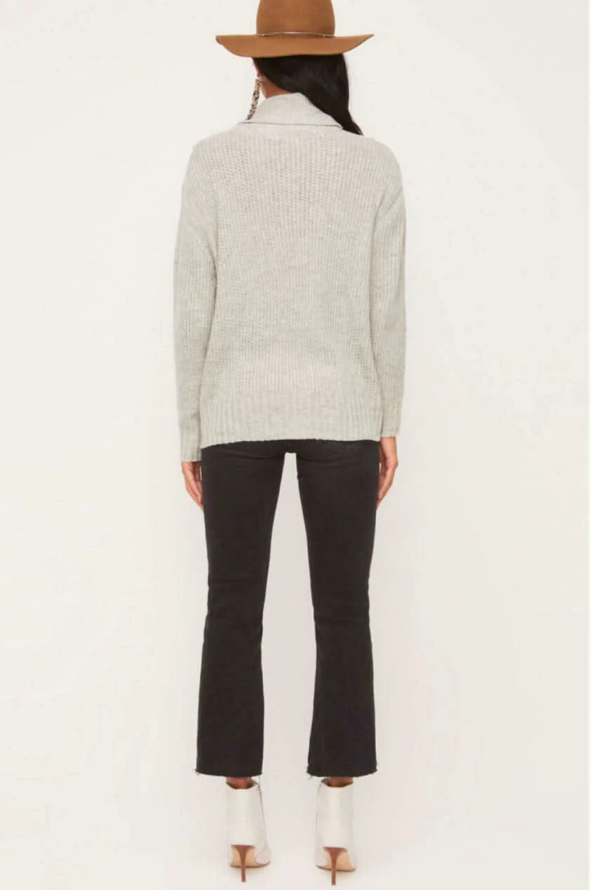 Joel Heather Grey Cowl Neck Sweater