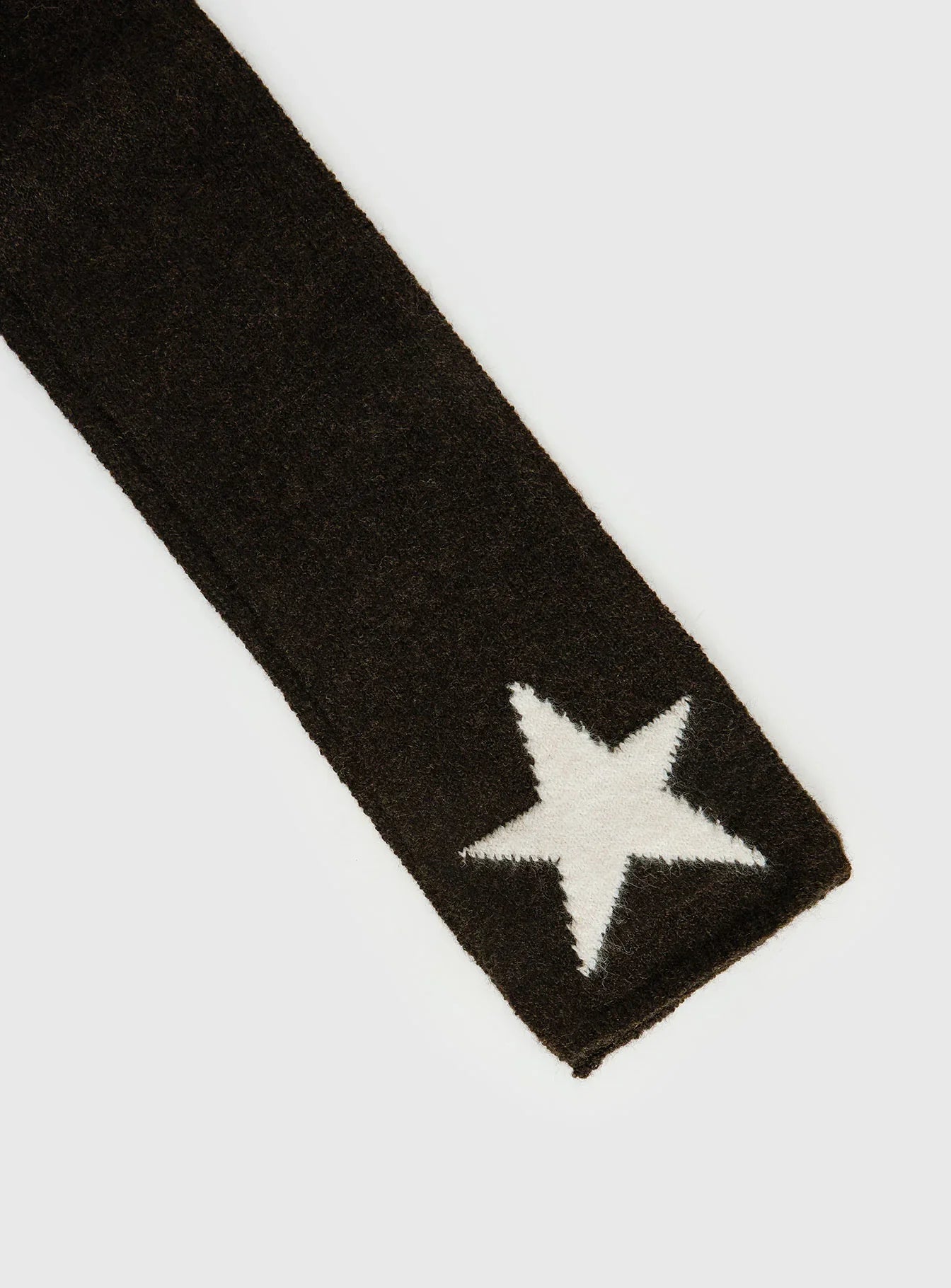 Abelia Star Graphic Scarf Brown Cream