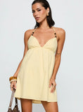 Melanea Mini Dress Yellow
