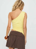 Orlana One Shoulder Top Yellow
