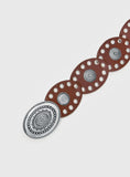 Sacrifices Belt Brown Silver