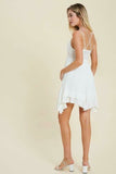 Julianna White Crochet Lace Mini Dress