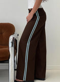 Wendi Tipping Suit Pant Brown Blue