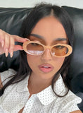 Runaway Baby Oval Sunglasses Caramel