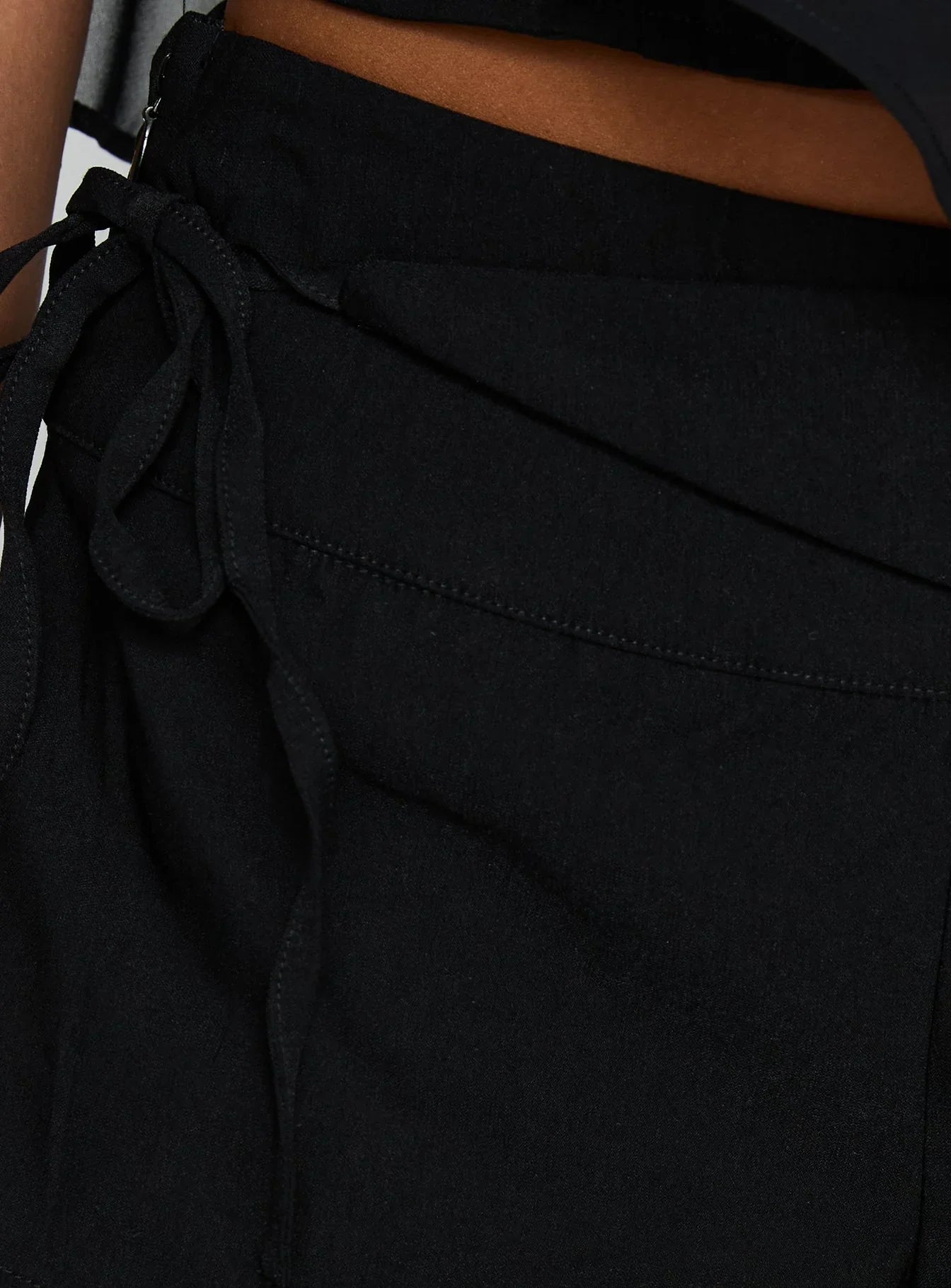 Senzo Wrap Shorts Black