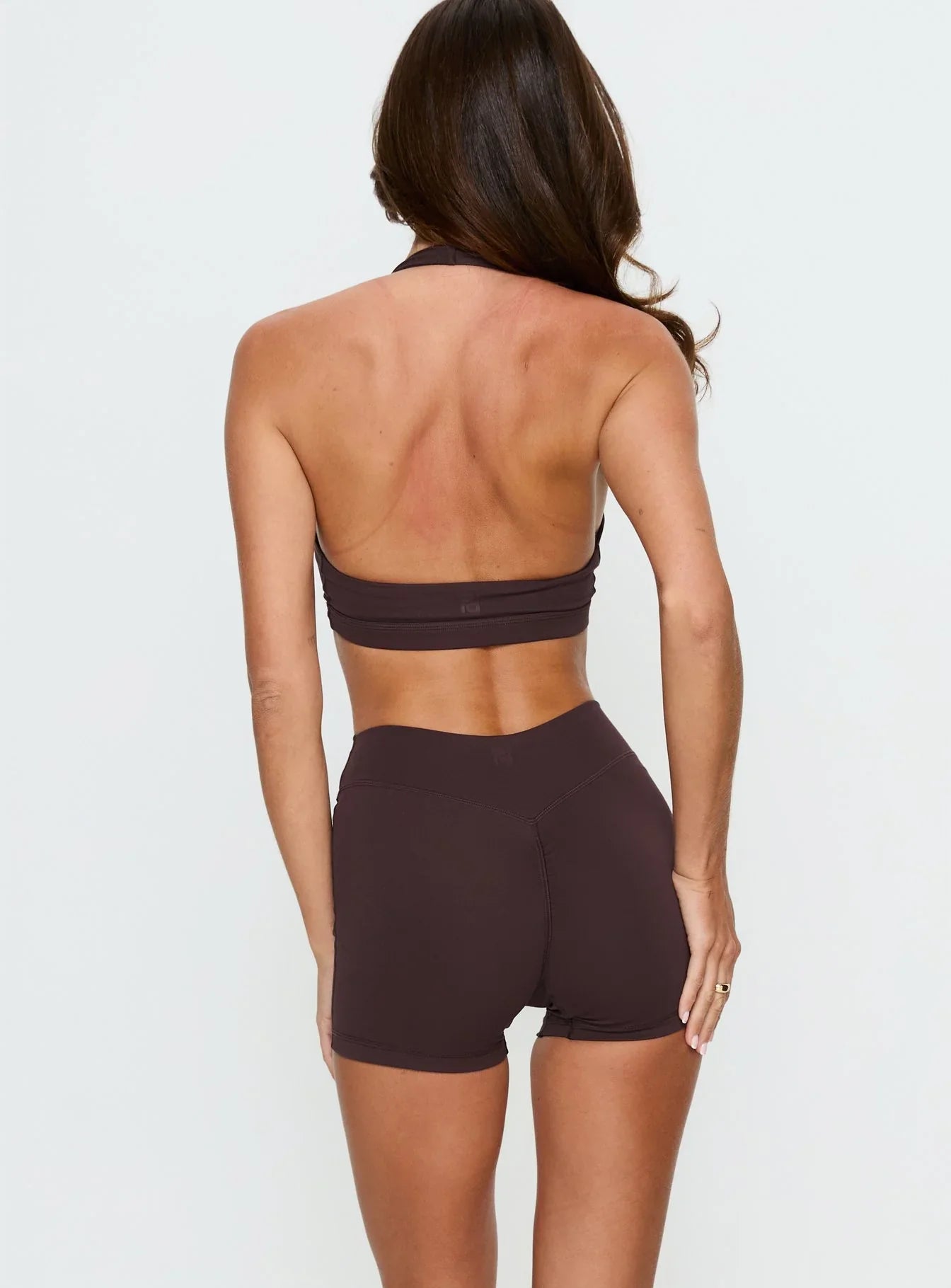 Final Form Active 4" Invisible Scrunch Shorts Brown