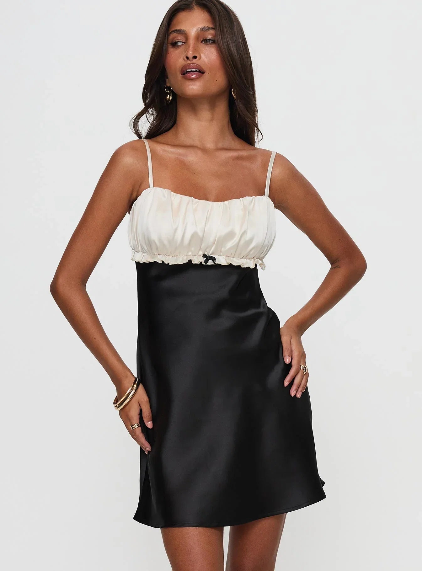 Cacciatore Mini Dress Black Cream