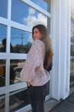 Rylie Nude Cable Knit Tunic Sweater